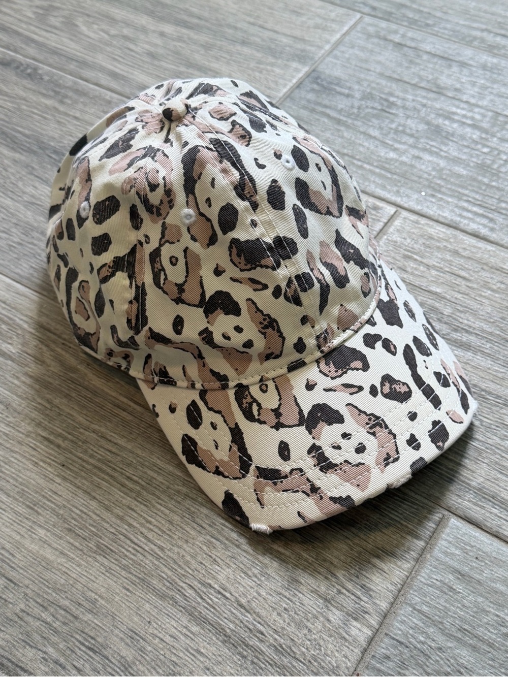 Aerie Leopard Print Camo
Baseball Cap Hat Distressed
Brim One Size